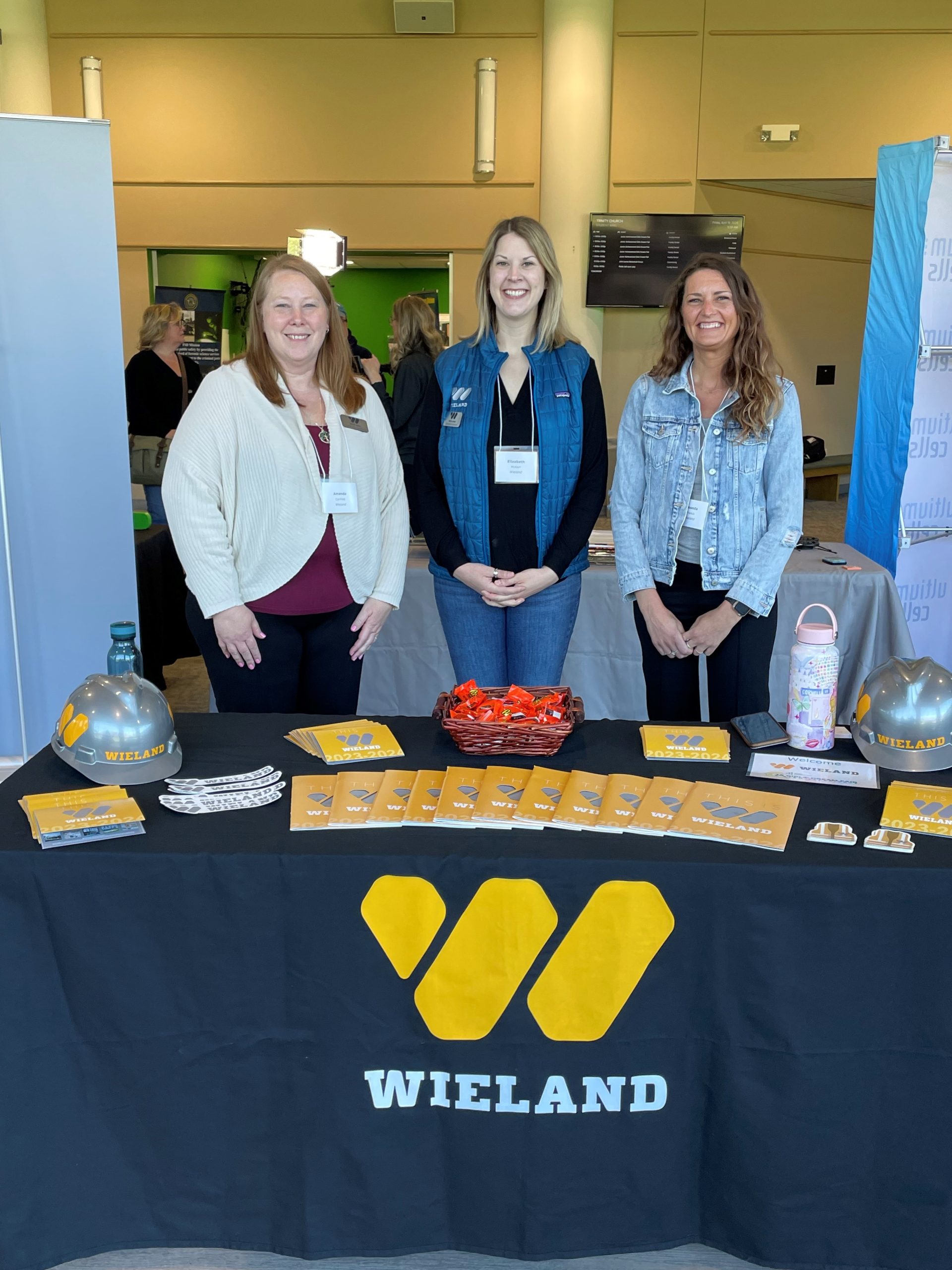 WIELAND employees at career Fair